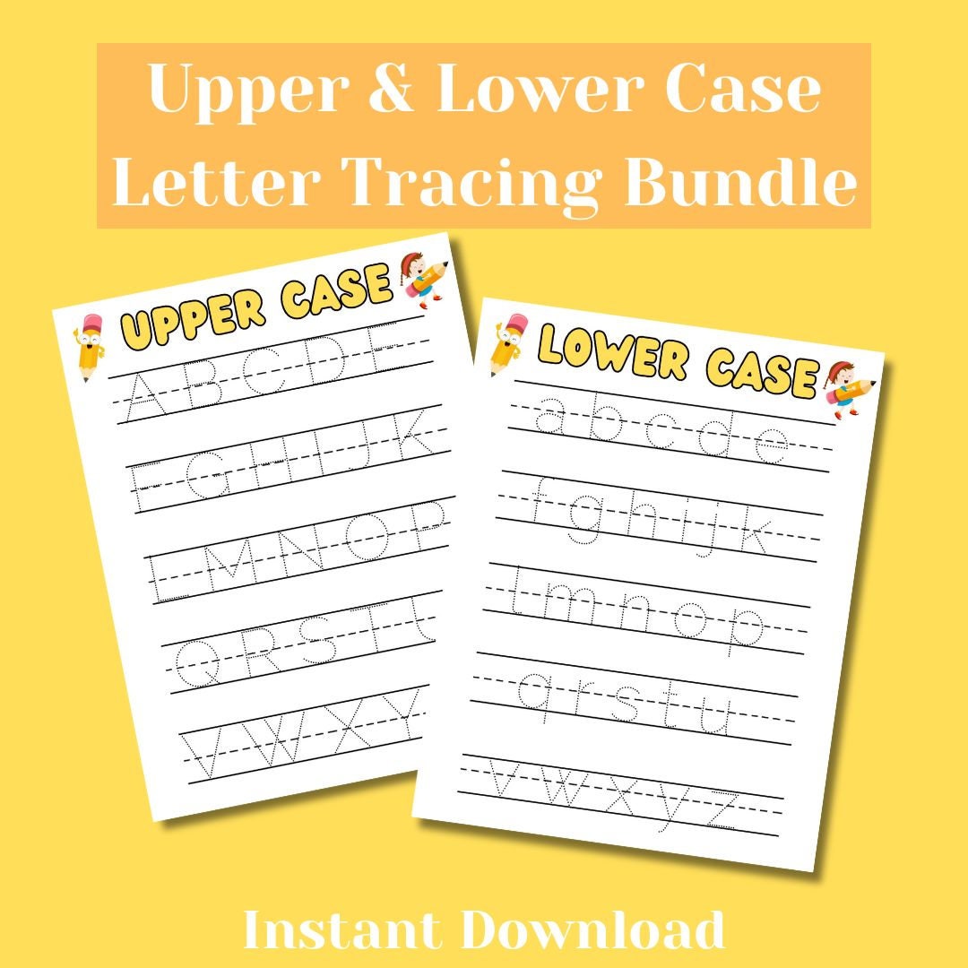 Preschool Letter Tracing Bundle - Etsy