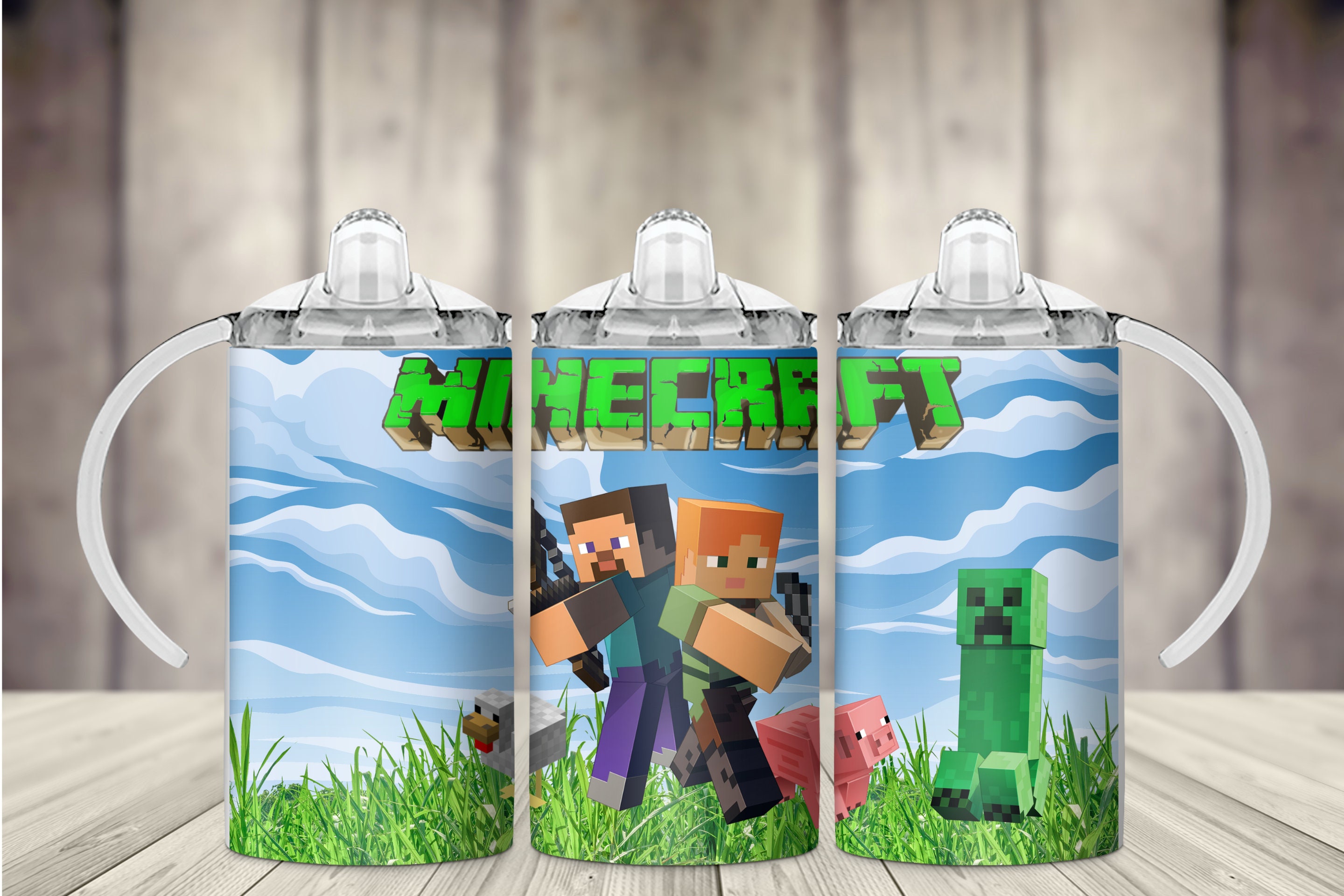 Minecraft Cup Personnalisé Creeper Zombie Kids Gamer Cadeau Boissons  Bouteille