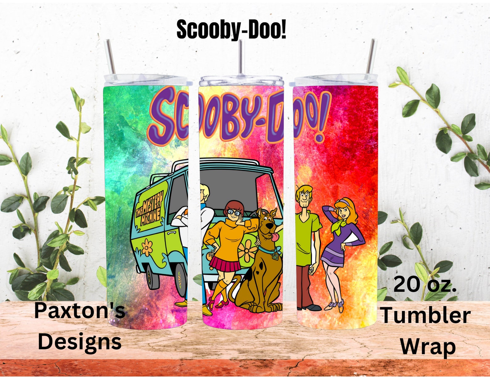 Scooby-doo 20 Oz. Tumbler Wrap Design Templates, PNG Sublimation ...