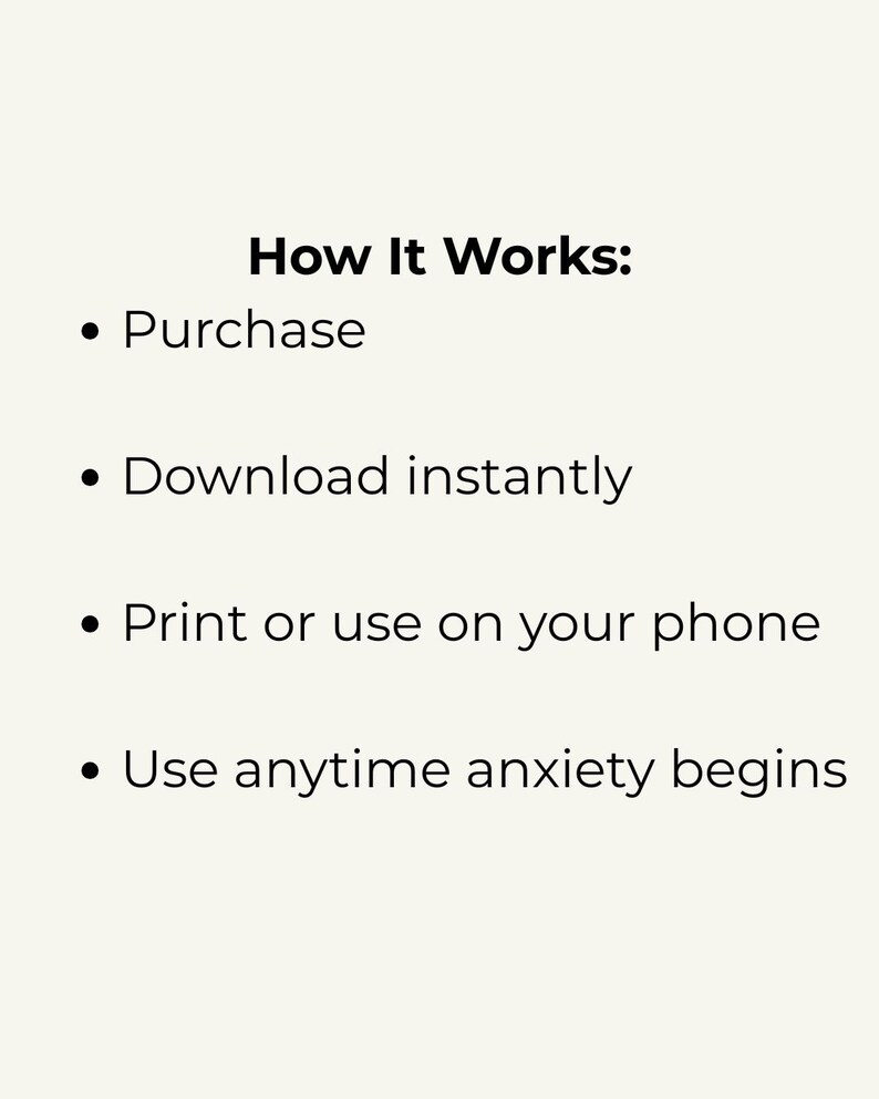 Panic Attack Grounding Guide Printable | Mental Health Worksheet ...