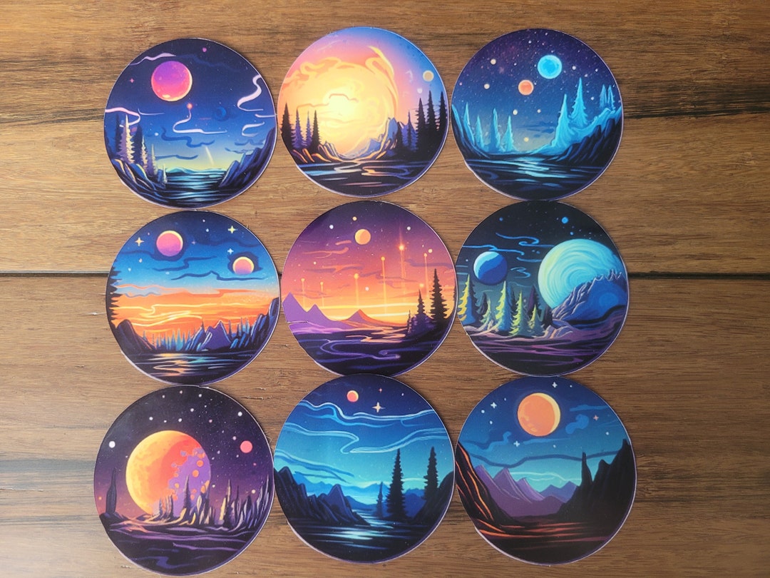 Sticker Pack World Stickers Stickers Space Etsy