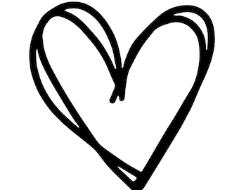 Heart, Line Heart, SVG, JPG, JPG Instant Download digital download
