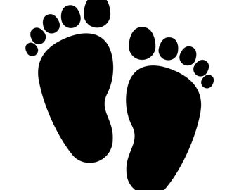 Baby Fußabdruck, Baby Füße sofortiger Download SVG, PNG, JPG digitaler Download