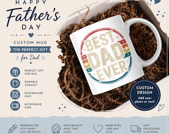 Tazza "Il miglior papà di sempre" - Tazza in ceramica da 325 ml per la festa del papà