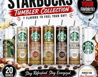 Bicchiere termico personalizzato da 590 ml ispirato a Starbucks / Regalo personalizzato con nome per gli amanti del caffè / Bicchiere termico sottile ispirato al caffè energetico / 7 gusti disponibili