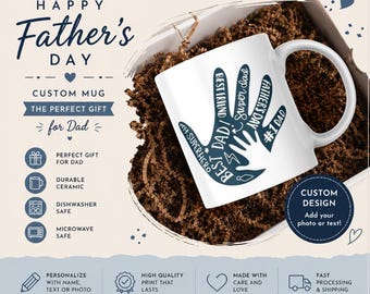 Tazza da papà supereroe – “Migliore amico, super papà, papà numero 1” – Tazza in ceramica da 325 ml