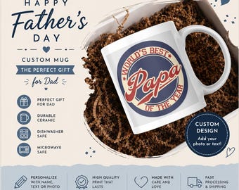 World’s Best Papa of the Year Mug – 11 oz Ceramic Mug