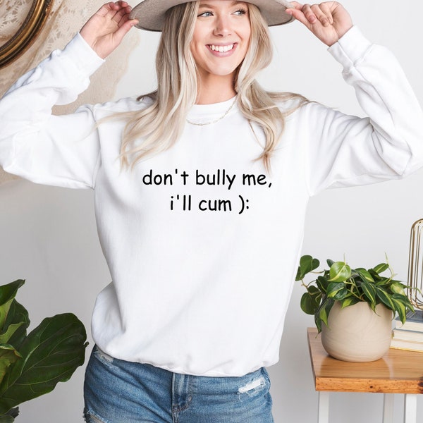 Dont Bully Me Sweat, Funny Shirt, Funny Sarcastic Sweat, Unisex Don’t Bully Me Sweatshirt, Sarcastic Sweat, Unisex Bullying Shirt