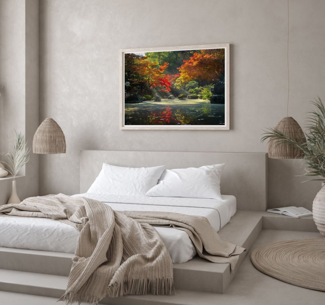 Modern Nature Wall Print Large Nature Art Print Printable Etsy