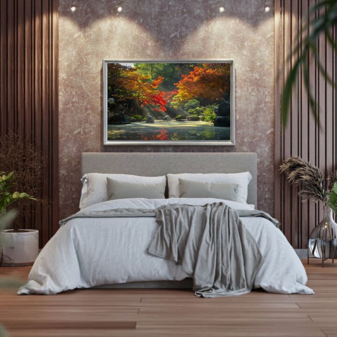 Modern Nature Wall Print Large Nature Art Print Printable Etsy