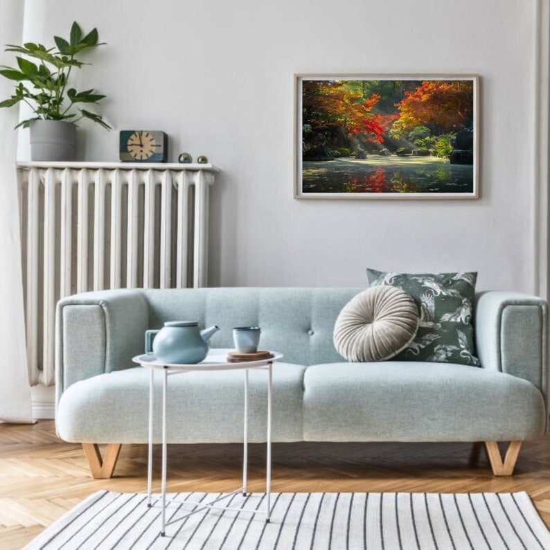 Modern Nature Wall Print Large Nature Art Print Printable Etsy