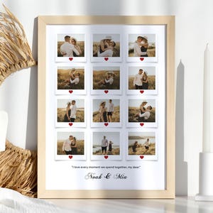 Editable Photo Frame Collage for Canva and Photoshop - Couples Day Bundle 02, Editable Templates, Frame Mockup, Moodboard, Chalkboard image 4
