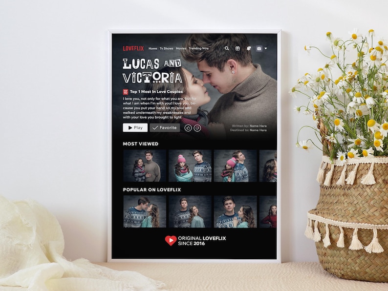 Editable Photo Frame Collage for Canva and Photoshop - Couples Day Bundle 02, Editable Templates, Frame Mockup, Moodboard, Chalkboard image 9