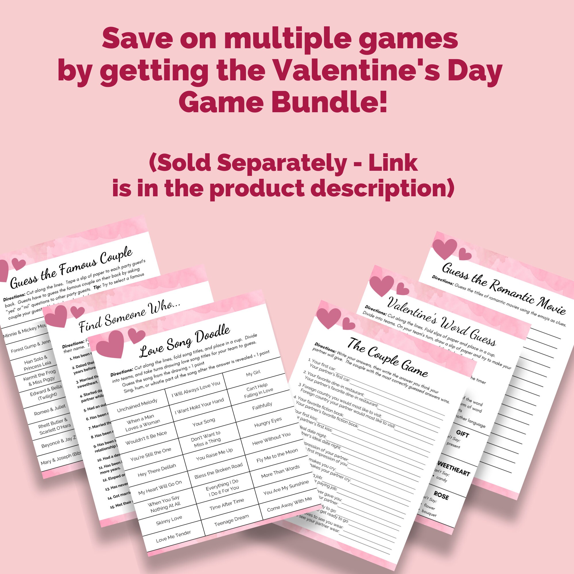 Valentine's Day Game | Printable Newlywed Game | Party Game for Adult ...