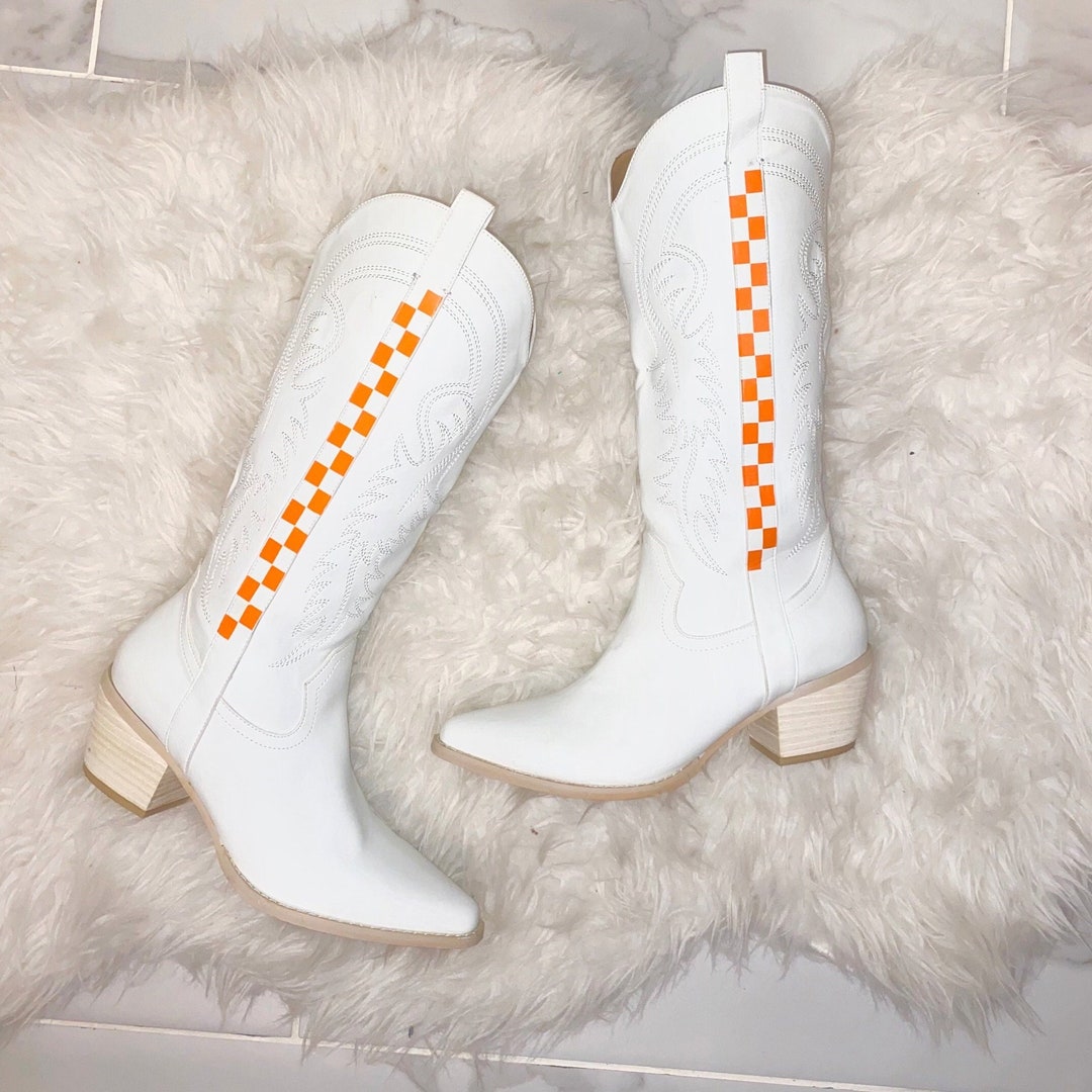 University of Tennessee White Cowboy Boots Women's Cowboy Boot