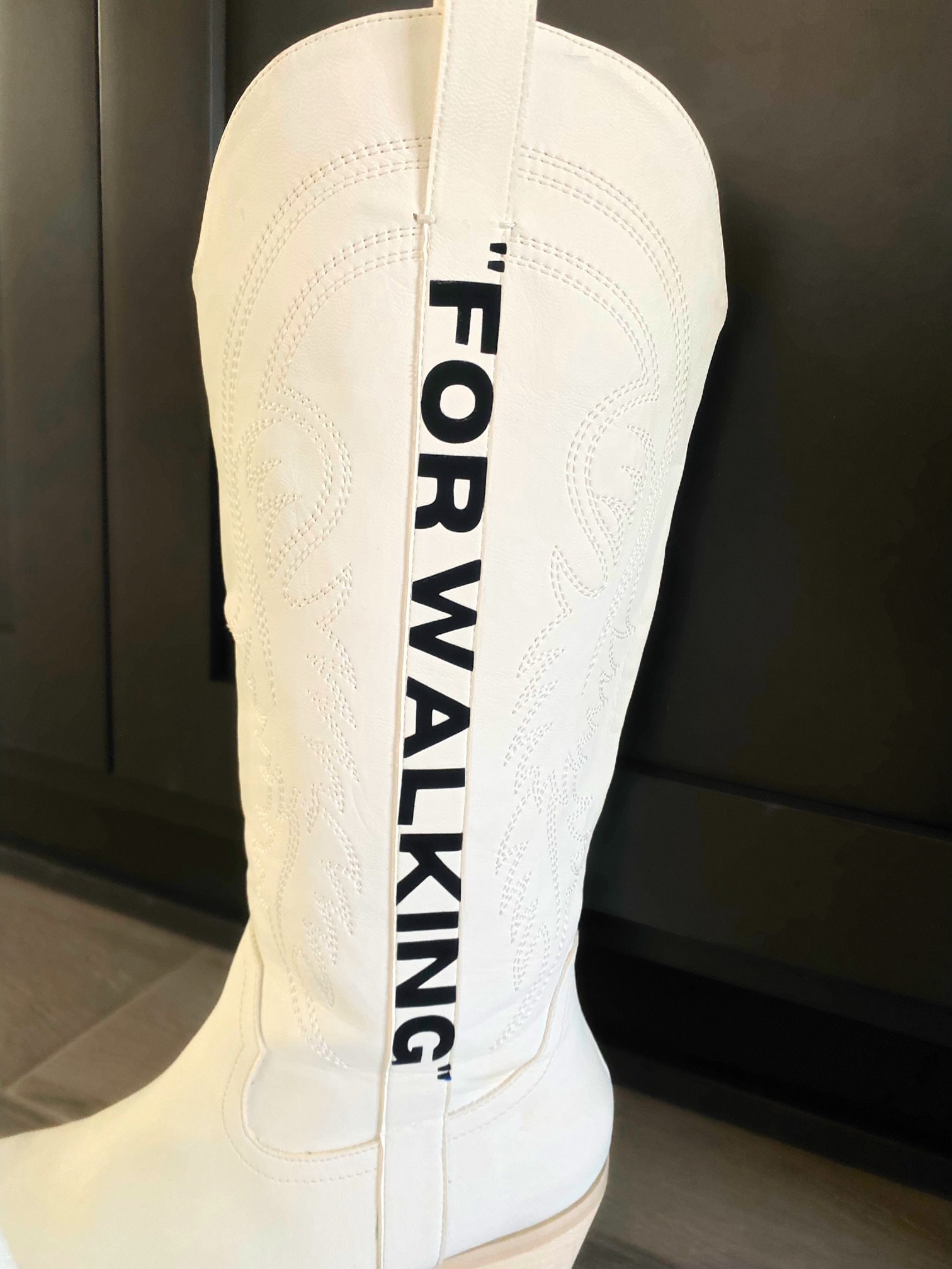 FOR WALKING Women s Cowboy Boot Cowgirl Boots Nashville Bachelorette Vegan Leather White Cowboy Boots Nashville Boots Gifts for Her Etsy