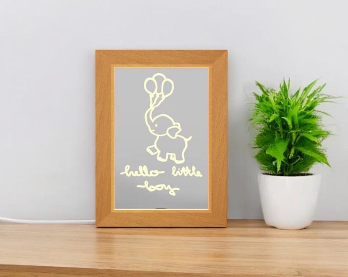 LED Writingboard aus Acryl und Buchenholz (Magicframe)
