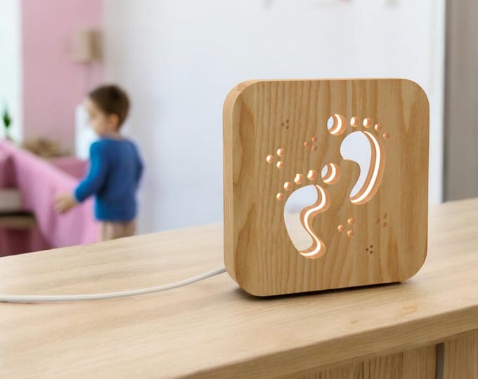 3D Holzlicht aus Buche First Step- Design (Dreamlight)XXL