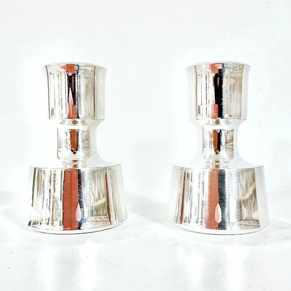 Vintage JH Quistgaard exclusive pair of candlesticks from Dansk Designs IHQ - Danish mid century modern design