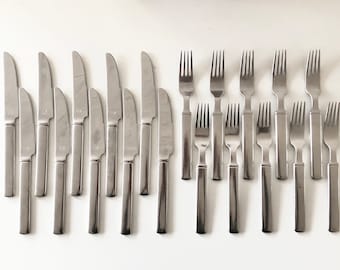 Seltenes super cooles 1970er Jahre Besteckset für 10 Besteckteile von IKEA, Schweden