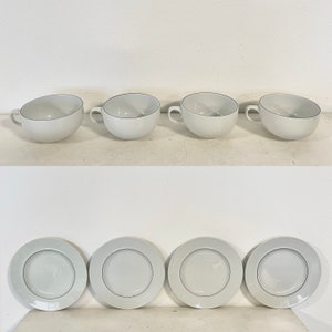 Royal Copenhagen mit century vintage BLÅKANT set with cups, plates, tray, salt&pepper, bowls and pitcher design from 1963 by Grethe Meyer image 8