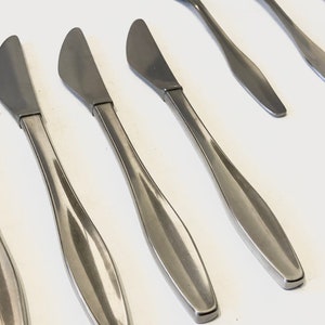 Set of Danish modernist DANA no. 58 cutlery in stainless steel design by Aage Helbig Hansen image 8