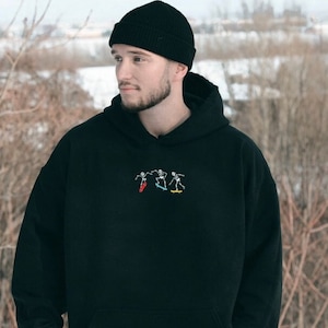 Skateboarding Skeleton Hoodie Etsy UK