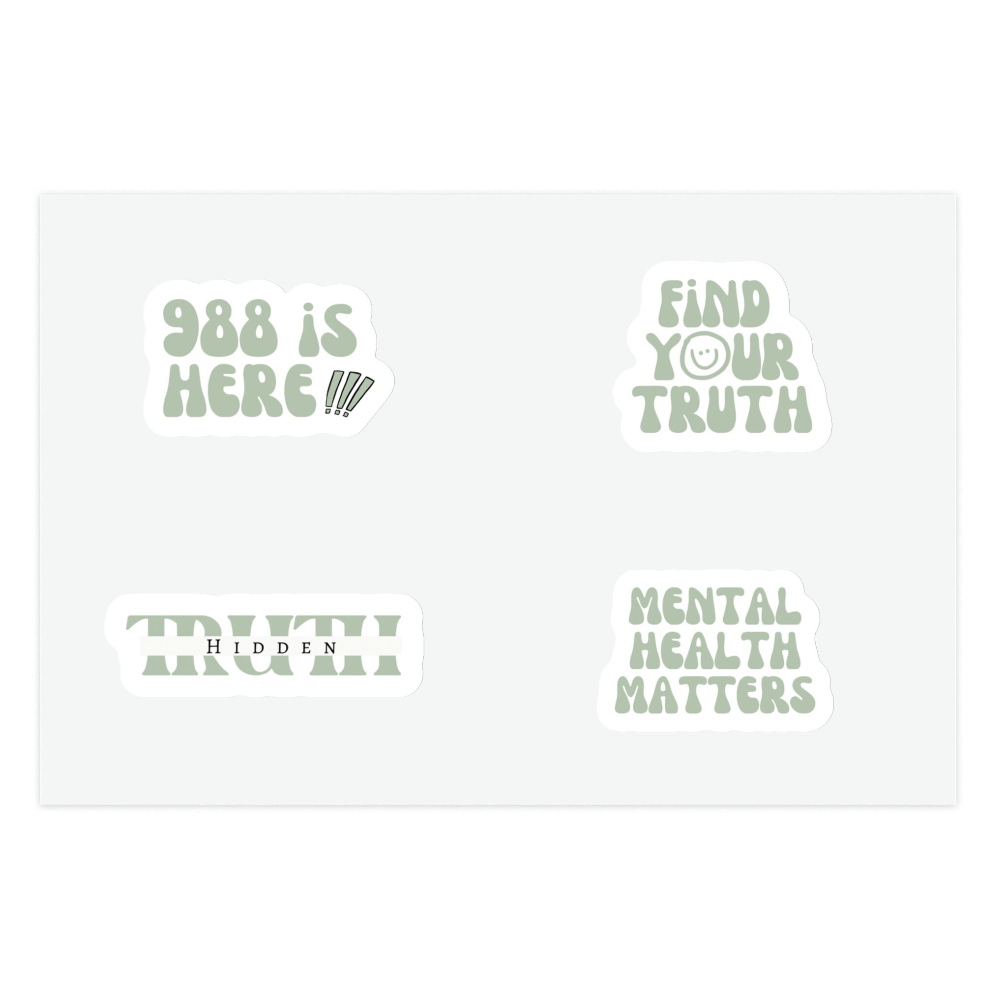 Truth Addict Sticker Hidden Truth Sticker Sheet, Mental Health Sticker Sheet, Trendy ...