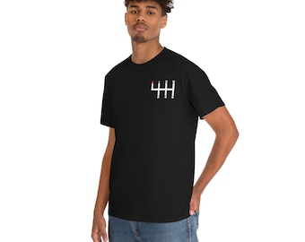 Manuell växellåda med spakväxel - Minimalistisk skjorta med design - Unisex t-shirt med kraftig bomull