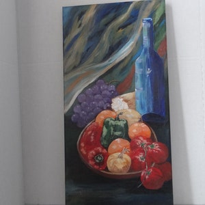 Blue Bottle fine art wall decor