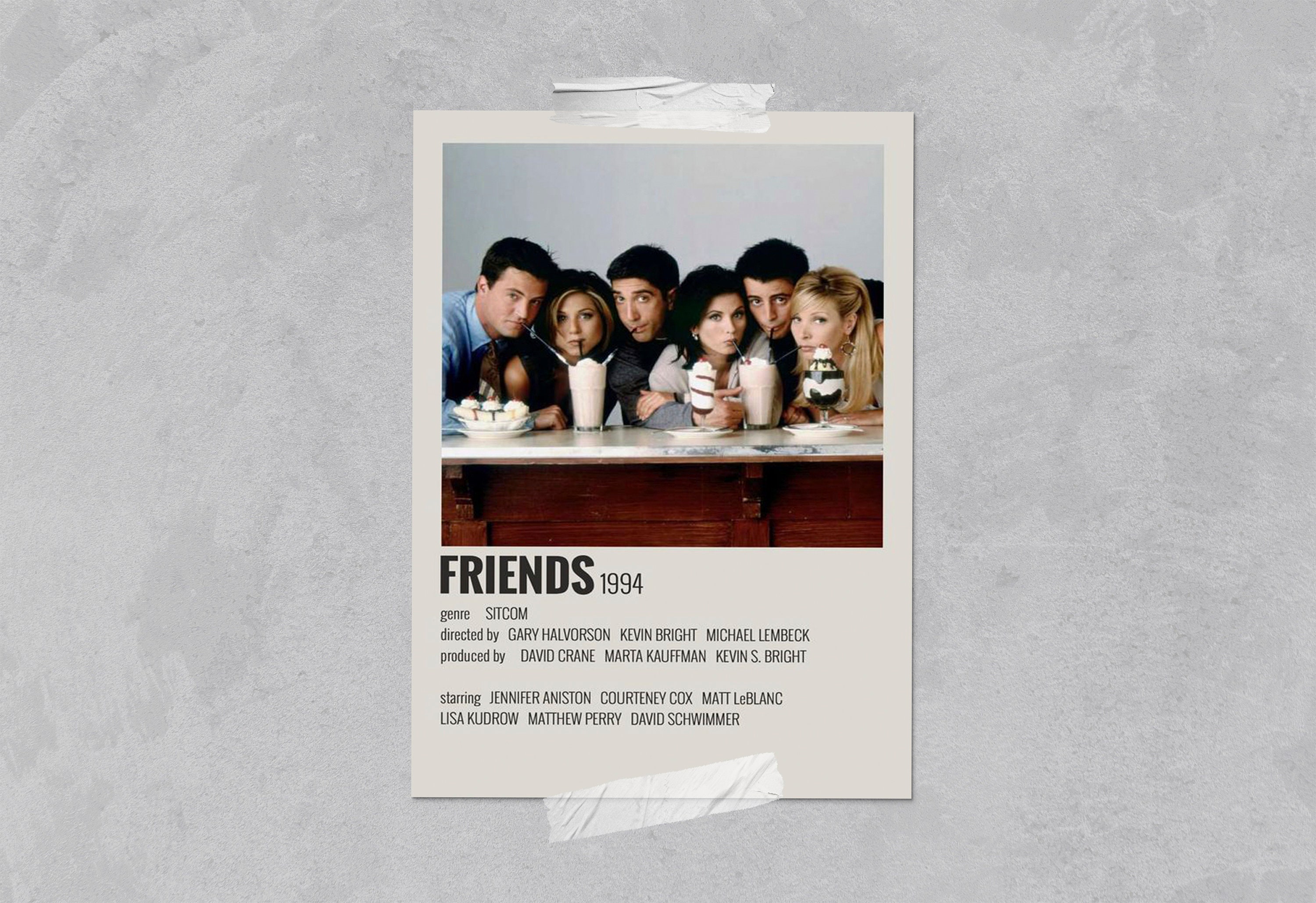 Friends TV Show Series Premium Poster - Made In USA - TVS099