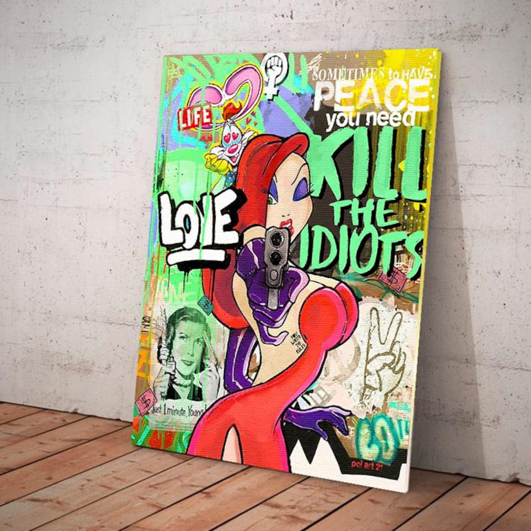 Jessica Rabbit: Kill the Idiots - Etsy