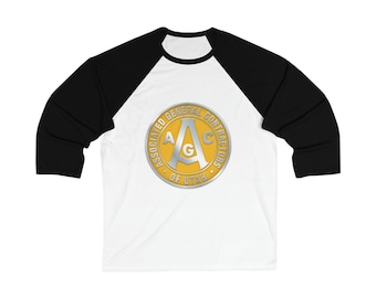 Camiseta de béisbol unisex de manga 3/4