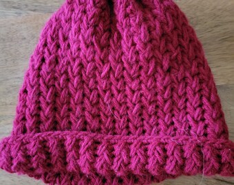 Feather Stitch Beanie