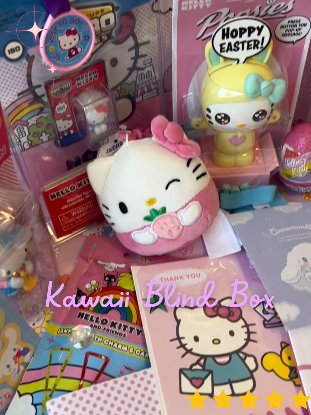 Problem Box Cute Kawaii Blind Box With Surprise Cat Plushie Cute Stationary Assortment ...