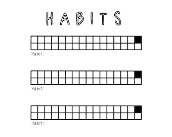31 Day Habit Tracker