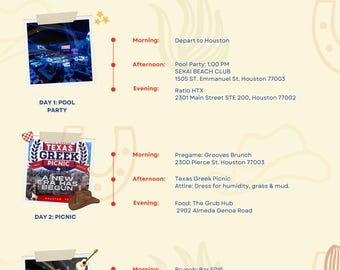 Custom Travel Itinerary