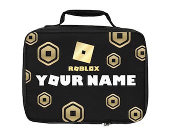 Roblox Lunch Bag - Personalized Gamer Lunchbox for Kids, Custom Roblox School Bag, Insulated Lunch Tote, Gaming Fan Gift for Boys & Girls