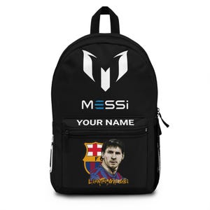 Personalized Messi Backpack, Sports Bag, Custom Football Backpack, Soccer Gift, Kids Backpack, Travel Backpack