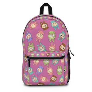 Labubu Backpack, Cute Labubu Backpack For School, Gift for Children, Labubu Bag, Colorful Labubu Book Bag, Colorful Labubu Backpack