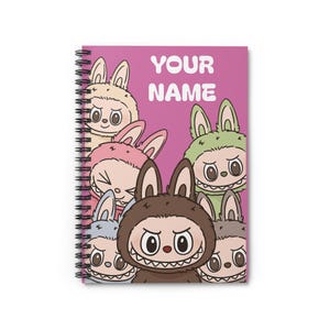Custom Labubu Notebook - Personalized Lubabu Gift - Cute & Practical, Perfect for Sketching, Journaling - Gifting on Birthdays and Holidays