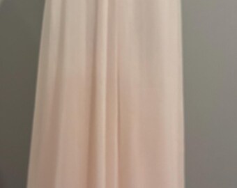 Vintage 70s Shadowline Pink Peignoir Set, Lace and Satin Trim