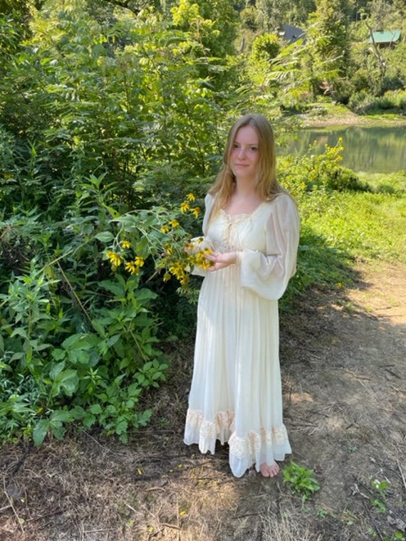 Rare Vintage 70's Gunne Sax Prairie Dress