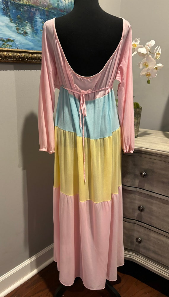 Boho Pastel Vintage Gown - image 2