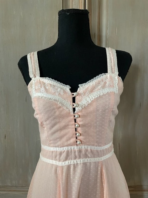 Pink 70s Gunne Sax Dress - image 3