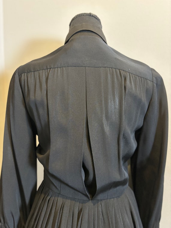 50's Black Cocktail Dress - image 5