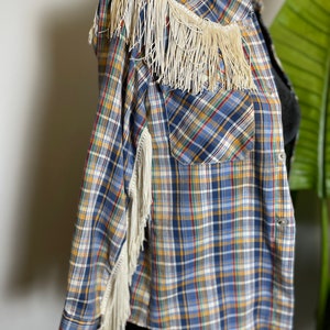 Vintage Fringed Western Shirt