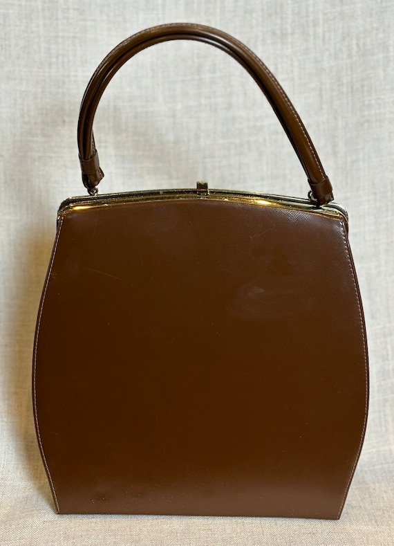 60's Theodore Brown Leather Purse