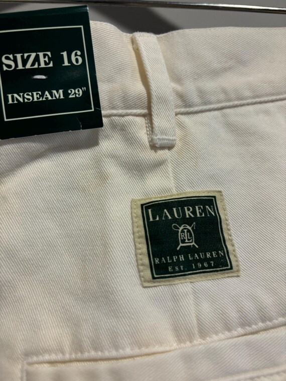Vintage RALPH LAUREN White Soft Cotton Slacks - Etsy