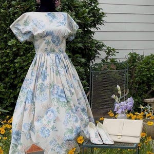 open lace back dress Wedtrend Women White Blue Floral Bridesmaid Dress A-Line Off The Shoulder Tiered Print Maxi Wedding Party Guest Dress, Blue / US16W